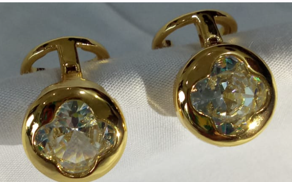 Gold-Tone Stud Earrings