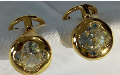 Gold-Tone Stud Earrings