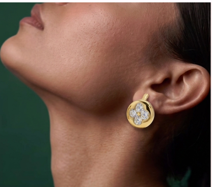 Gold-Tone Stud Earrings