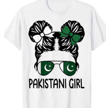 Tranzea Messy Hair Pakistani Girl T-Shirt