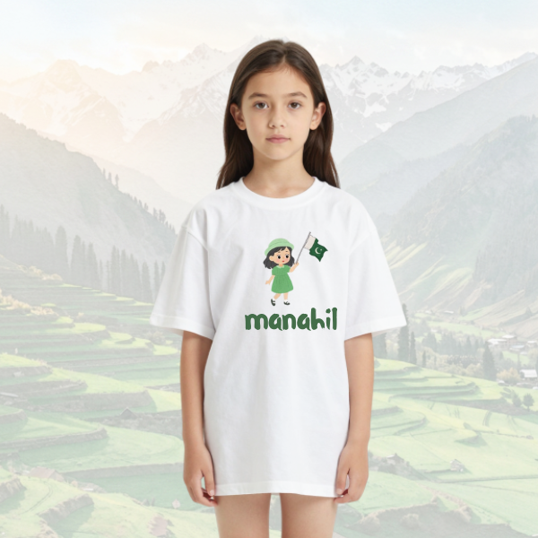 Tranzea Custom Photo & Name Pakistan Independence Day T-Shirt